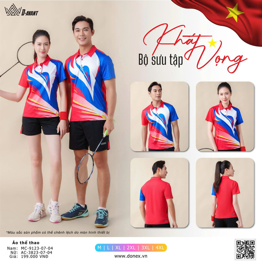 Ao_D-Avant_MC-9123/AC-3823_Đo_Xanh