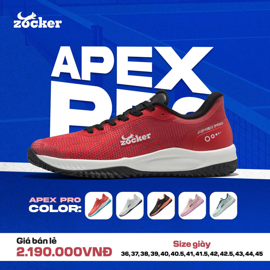 Giay_Pickleball_Zocker_Apex_Pro_ZPS-AP0126_Đo_Đen_Đo_Đen