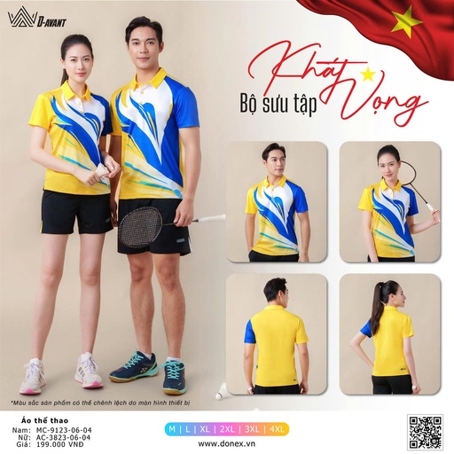 SPV042187 - Áo D-Avant MC-9123/AC-3823 (Vàng Xanh, M) 