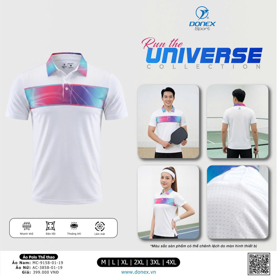 Áo Polo Shirt Donex  MC - 9158 NAM