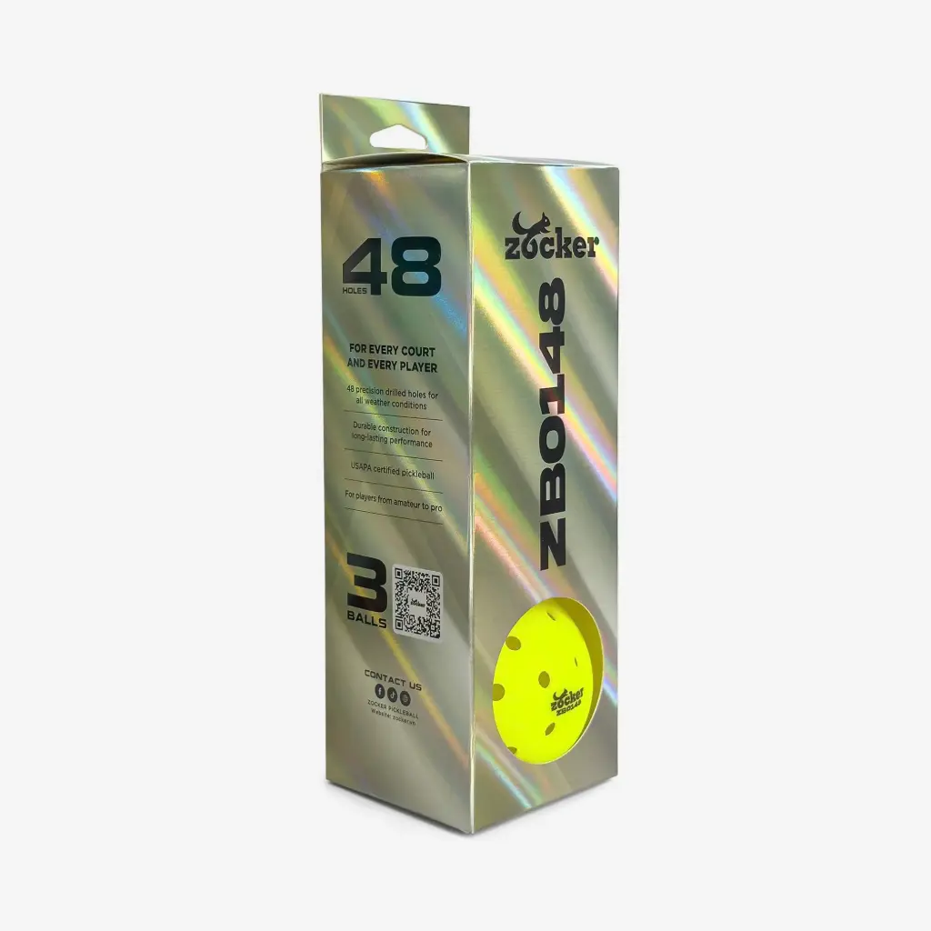 Bóng Thi Đấu Pickleball Zocker ZB0148 (Hộp 3 quả)